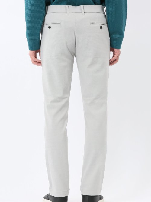 クロスストレッチ トラウザーパンツ バーズアイ&ジャガード