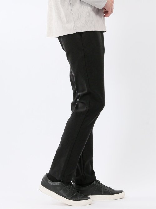 クロスストレッチ トラウザーパンツ バーズアイ&ジャガード