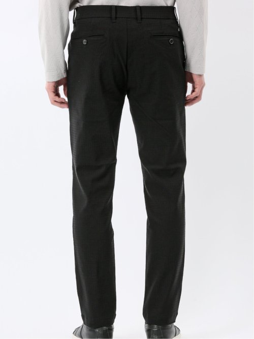 クロスストレッチ トラウザーパンツ バーズアイ&ジャガード