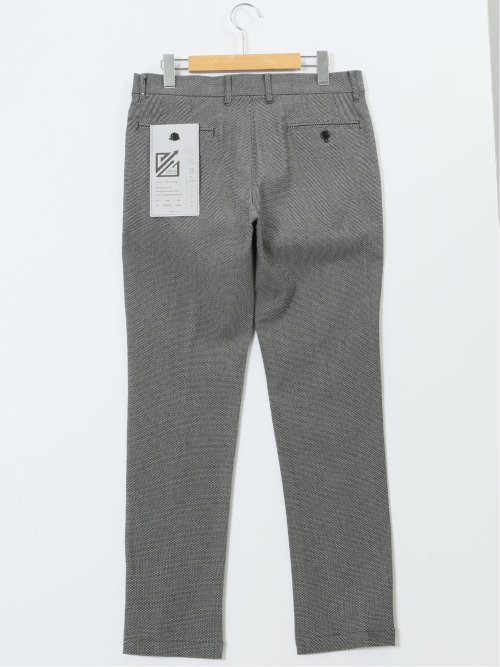 クロスストレッチ トラウザーパンツ バーズアイ&ジャガード