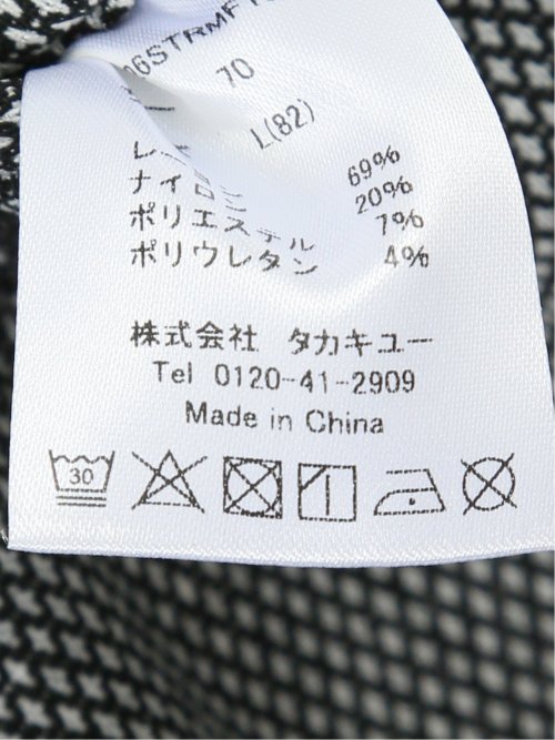 クロスストレッチ トラウザーパンツ バーズアイ&ジャガード