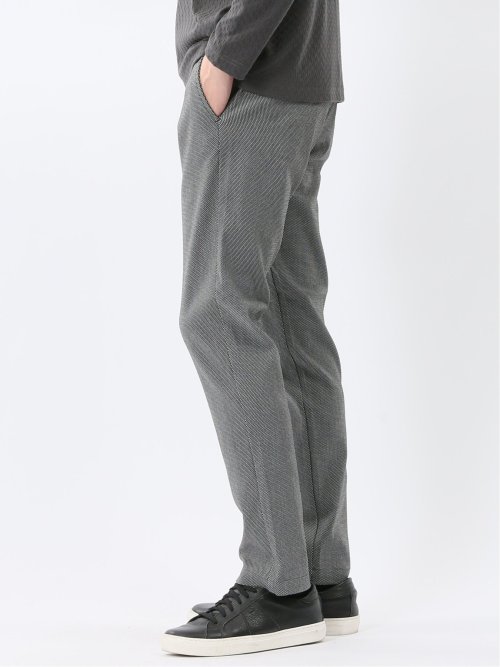 クロスストレッチ トラウザーパンツ バーズアイ&ジャガード