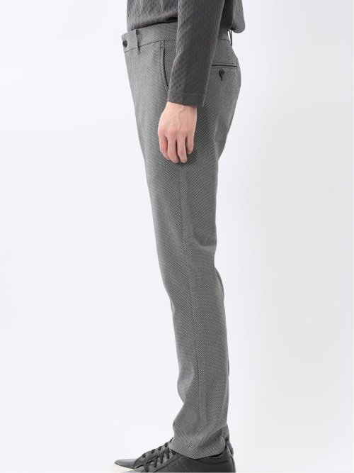 クロスストレッチ トラウザーパンツ バーズアイ&ジャガード