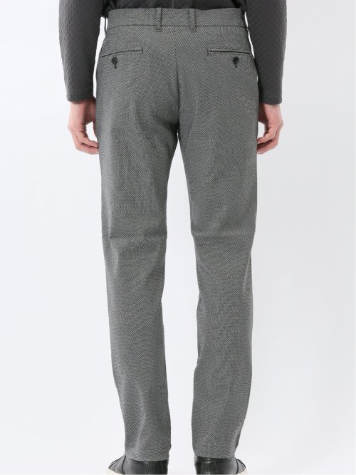クロスストレッチ トラウザーパンツ バーズアイ&ジャガード