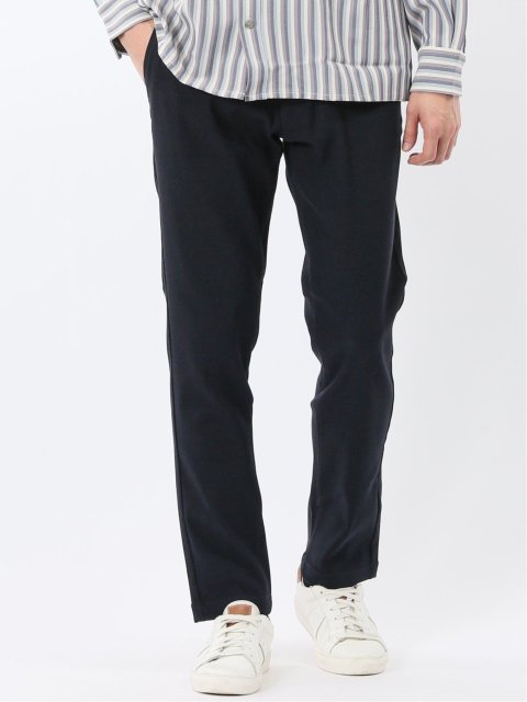 クロスストレッチ トラウザーパンツ バーズアイ&ジャガード