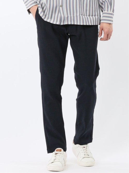 クロスストレッチ トラウザーパンツ バーズアイ&ジャガード