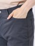 接触冷感 クロス ストレッチ + クール スリム 5ポケット テーパード パンツ リネン混 メンズ