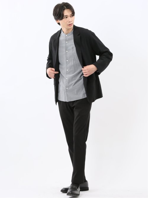 クロスストレッチ トラウザーパンツ ツイル