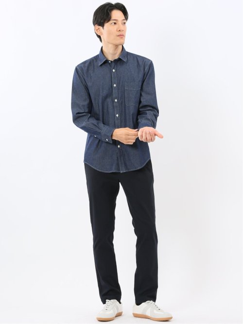 クロスストレッチ トラウザーパンツ ツイル