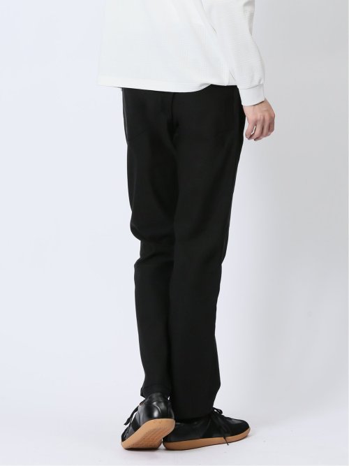 クロスストレッチ スリムパンツ ピンヘッド黒