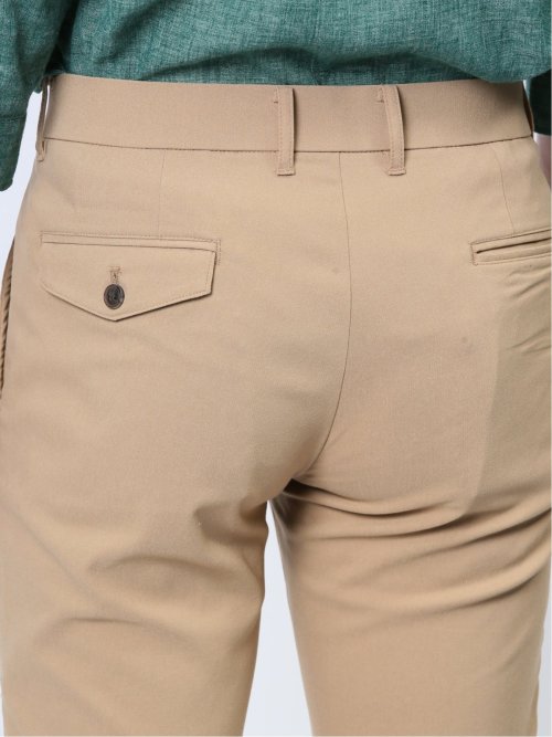 接触冷感ストレッチ トラウザースキニーパンツ ヘリンボン