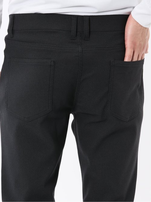 クロスストレッチ スリムパンツ ジャガード