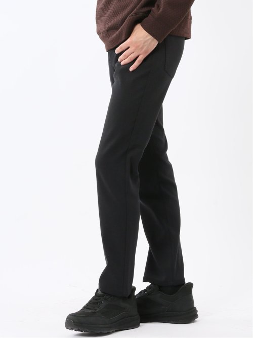 クロスストレッチ スリムパンツ ジャガード