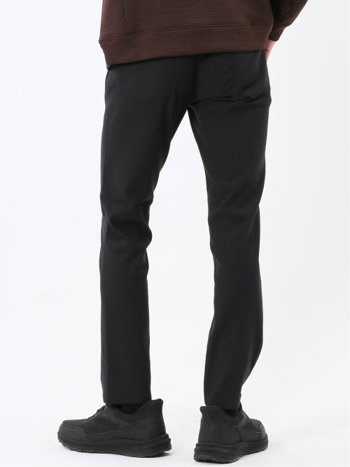 クロスストレッチ スリムパンツ ジャガード