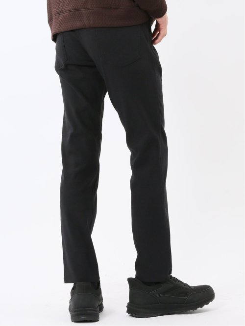 クロスストレッチ スリムパンツ ジャガード