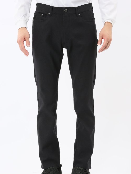 クロスストレッチ スリムパンツ ジャガード