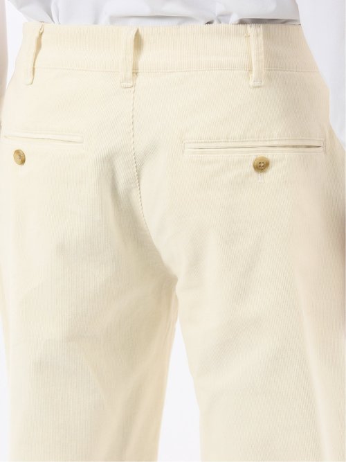 綿コーデュロイ ストレッチ トラウザーパンツ