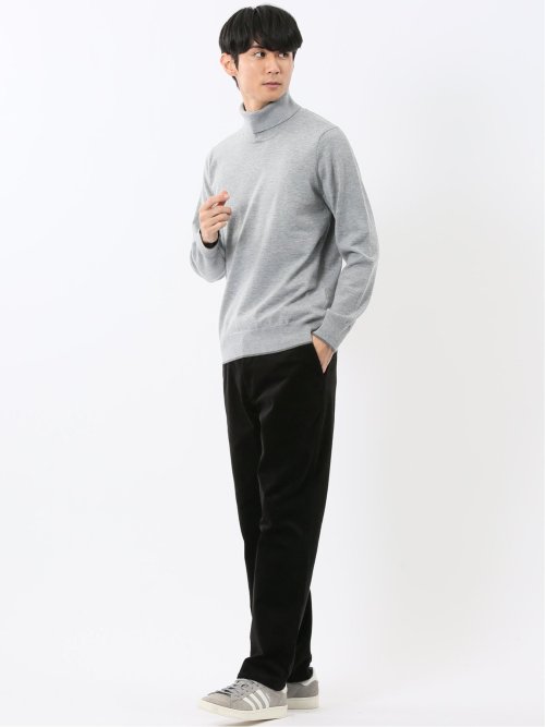 綿コーデュロイ ストレッチ トラウザーパンツ