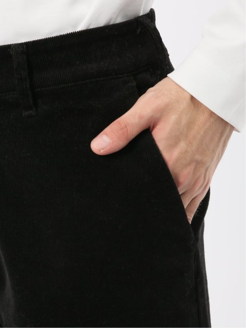 綿コーデュロイ ストレッチ トラウザーパンツ