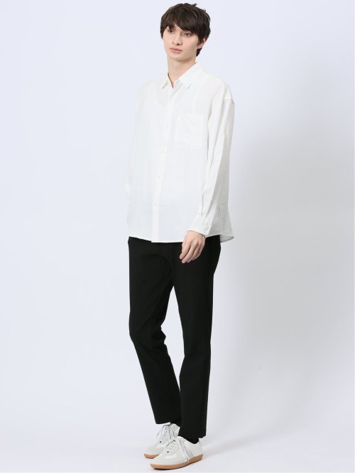 クロスストレッチ トラウザーパンツ ツイル