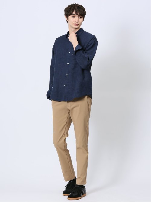 クロスストレッチ トラウザーパンツ ツイル