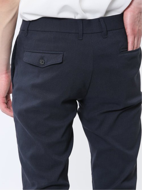 クロスストレッチ+クール トラウザーパンツ グレンチェック