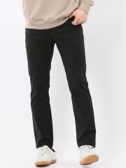 クロスストレッチ スリムパンツ 綿混ツイル