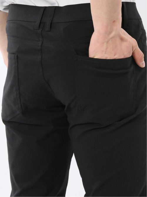 クロスストレッチ スリムパンツ 綿混ツイル