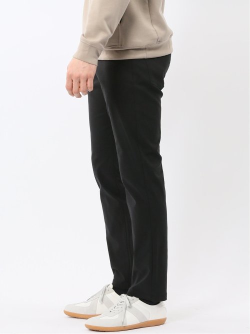 クロスストレッチ スリムパンツ 綿混ツイル