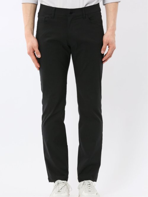 クロスストレッチ スリムパンツ 綿混ツイル