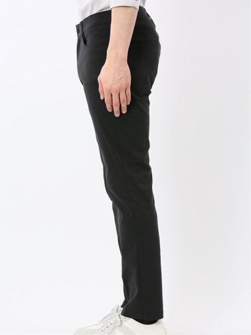 クロスストレッチ スリムパンツ 綿混ツイル