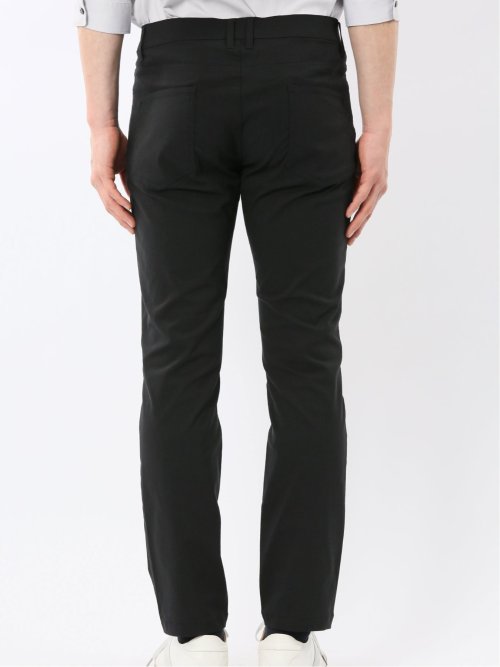 クロスストレッチ スリムパンツ 綿混ツイル