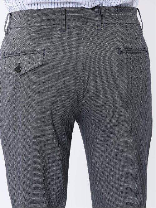 クロスストレッチ+クール トラウザーパンツ ジャガード