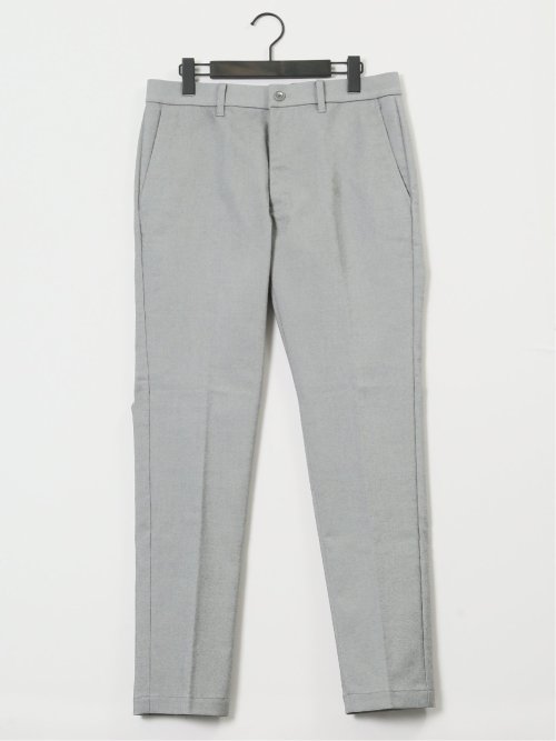 クロスストレッチ+クール トラウザーパンツ ヘリンボン