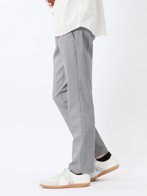 クロスストレッチ+クール トラウザーパンツ ヘリンボン