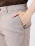 クロス ストレッチ + クール 接触冷感 スリム テーパード トラウザー パンツ ヘリンボン メンズ