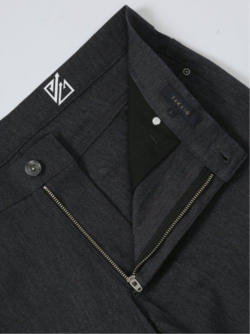 クロスストレッチ スリムパンツ