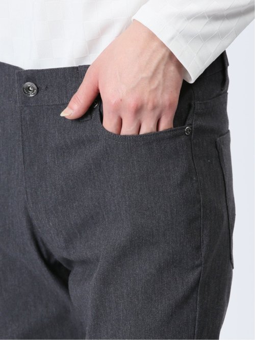 クロスストレッチ スリムパンツ