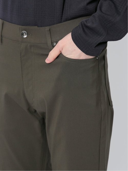 クロスストレッチ スリムパンツ ツイル