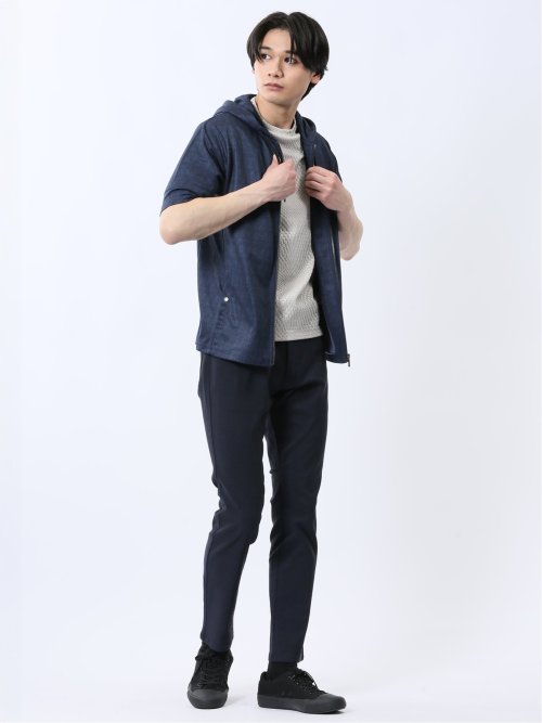 クロスストレッチ スリムパンツ