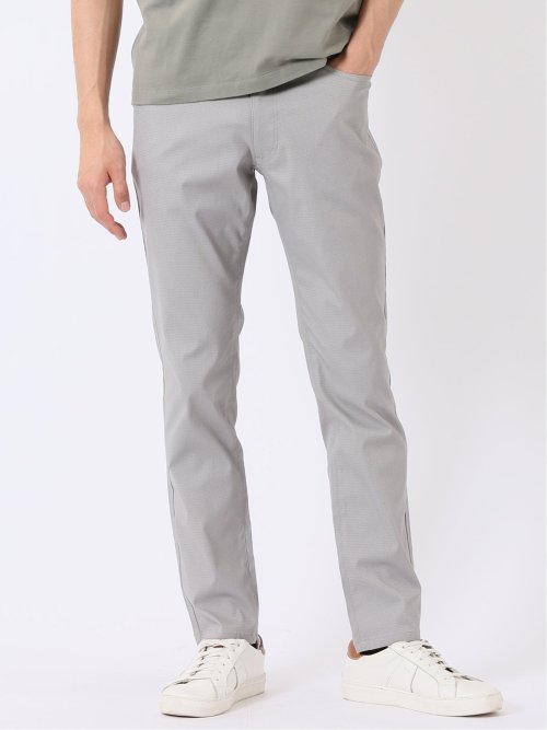 クロスストレッチ + クール スリム パンツ ドビー