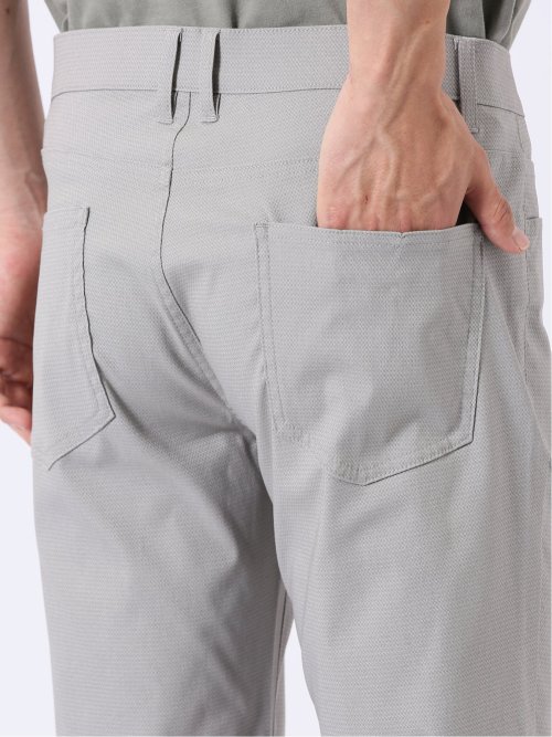 クロスストレッチ + クール スリム パンツ ドビー