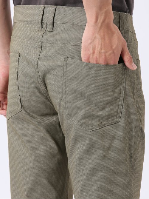 クロスストレッチ + クール スリム パンツ ドビー