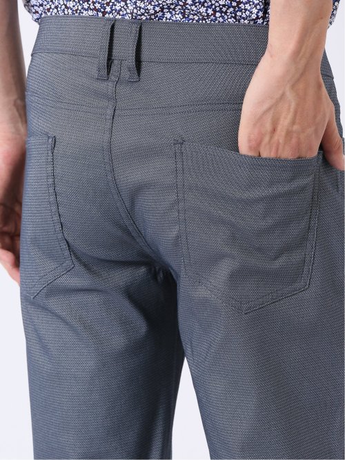 クロスストレッチ + クール スリム パンツ ドビー