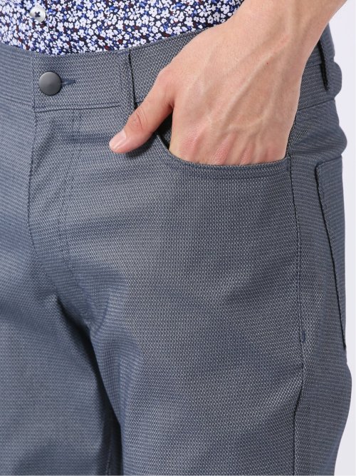 クロスストレッチ + クール スリム パンツ ドビー