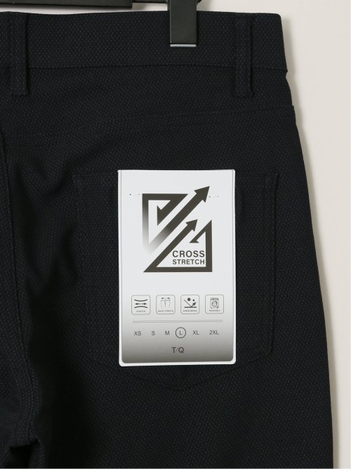 クロスストレッチ スリムパンツ ドビー