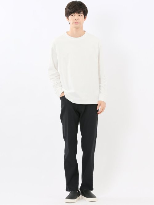 クロスストレッチ スリムパンツ ドビー