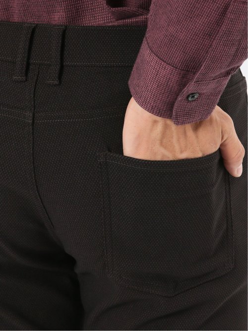 クロスストレッチ スリムパンツ ドビー