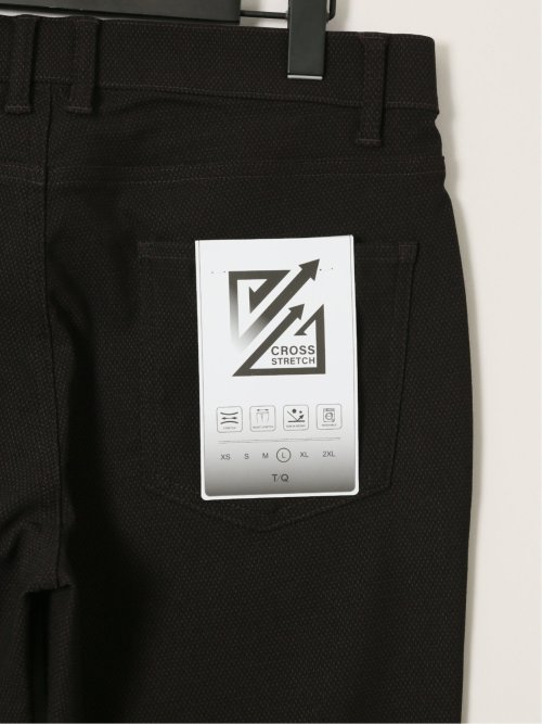 クロスストレッチ スリムパンツ ドビー