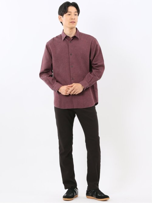 クロスストレッチ スリムパンツ ドビー